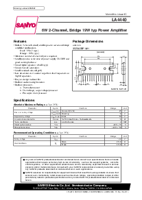 浏览型号LA4440的Datasheet PDF文件第1页