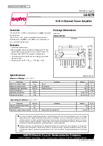 浏览型号LA4278的Datasheet PDF文件第1页