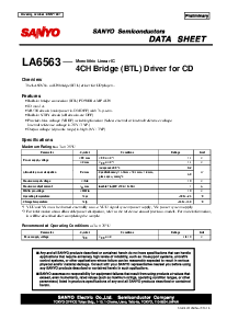 浏览型号LA6563的Datasheet PDF文件第1页
