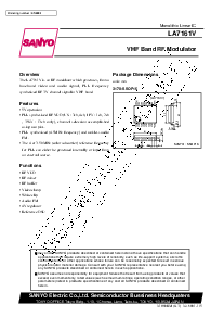 浏览型号LA7161V的Datasheet PDF文件第1页