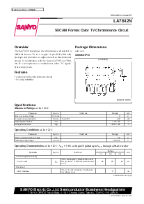 浏览型号LA7642N的Datasheet PDF文件第1页