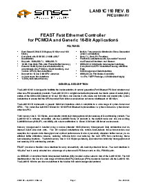 浏览型号LAN91C110的Datasheet PDF文件第1页