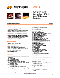 浏览型号LAN9115的Datasheet PDF文件第1页