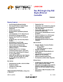 浏览型号LAN91C96I的Datasheet PDF文件第1页