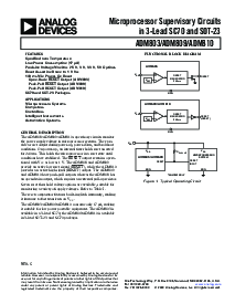 浏览型号ADM809LART-REEL的Datasheet PDF文件第1页