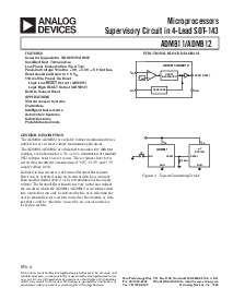 浏览型号ADM811LART-REEL的Datasheet PDF文件第1页