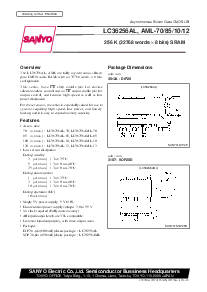 浏览型号LC36256AML-10的Datasheet PDF文件第1页