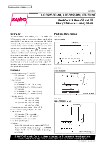 浏览型号LC35256DM的Datasheet PDF文件第1页