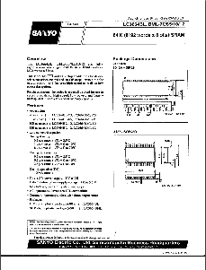 浏览型号LC3664BL的Datasheet PDF文件第1页