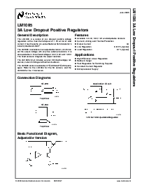 浏览型号LM1085IT-12的Datasheet PDF文件第1页