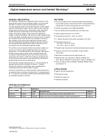 浏览型号LM75A的Datasheet PDF文件第2页