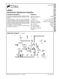 浏览型号LM833MM的Datasheet PDF文件第1页