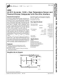 浏览型号LM92CIM的Datasheet PDF文件第1页