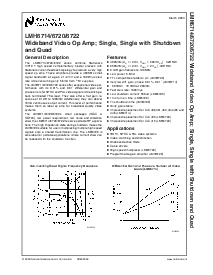 浏览型号LMH6720MF的Datasheet PDF文件第1页
