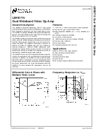 浏览型号LMH6715MA的Datasheet PDF文件第1页
