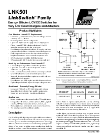 浏览型号LNK501P的Datasheet PDF文件第1页
