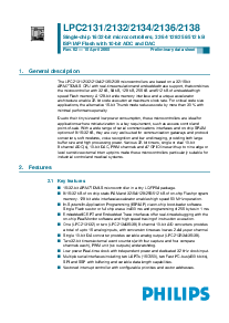 浏览型号LPC2131FBD64的Datasheet PDF文件第1页