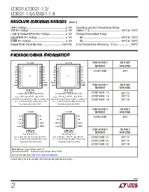 浏览型号LT3021ES8-1.5的Datasheet PDF文件第2页