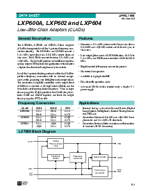 浏览型号LXP600A的Datasheet PDF文件第1页