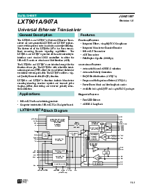 浏览型号LXT901的Datasheet PDF文件第1页