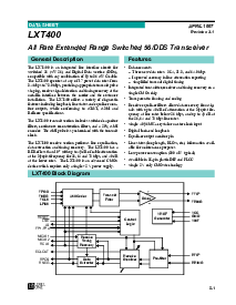 浏览型号LXT400的Datasheet PDF文件第1页