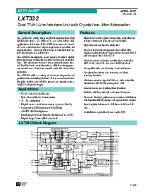 浏览型号LXT332的Datasheet PDF文件第1页