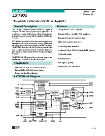 浏览型号LXT905的Datasheet PDF文件第1页