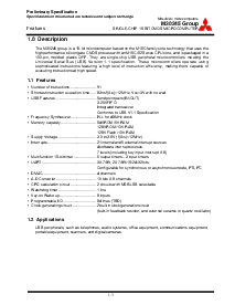 浏览型号M30245M8-XXXFP的Datasheet PDF文件第1页