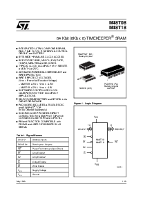 浏览型号M48T08-150PC1的Datasheet PDF文件第1页