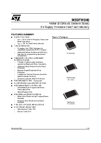 浏览型号M50FW040K5T的Datasheet PDF文件第1页