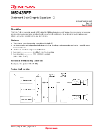 浏览型号M5243BFP的Datasheet PDF文件第1页