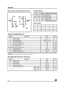 浏览型号M74HC00M1R的Datasheet PDF文件第2页