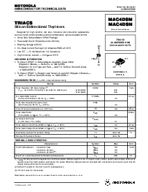 浏览型号MAC4DSM的Datasheet PDF文件第1页