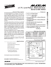 浏览型号MAX1111CEE的Datasheet PDF文件第1页