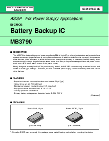 浏览型号MB3790PF的Datasheet PDF文件第1页