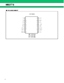浏览型号MB3778PF的Datasheet PDF文件第2页