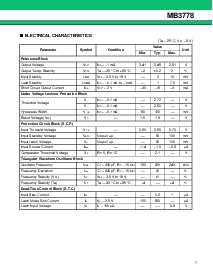 浏览型号MB3778PF的Datasheet PDF文件第7页