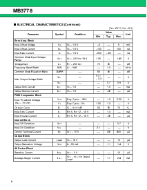 浏览型号MB3778PF的Datasheet PDF文件第8页