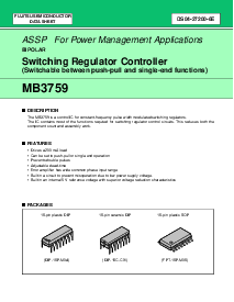 浏览型号MB3759PF的Datasheet PDF文件第1页