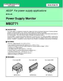 浏览型号MB3771P的Datasheet PDF文件第1页