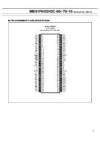 浏览型号MB81F643242C-70的Datasheet PDF文件第3页