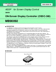 浏览型号MB90092PF的Datasheet PDF文件第1页