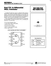 浏览型号MC100ELT22的Datasheet PDF文件第1页