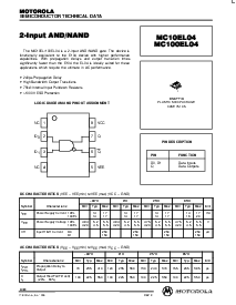 浏览型号MC100EL04D的Datasheet PDF文件第1页