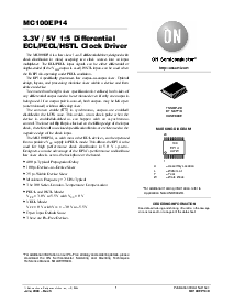 浏览型号MC100EP14DT的Datasheet PDF文件第1页
