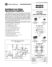 浏览型号MC33078P的Datasheet PDF文件第1页