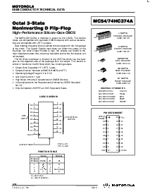 浏览型号MC54HC374AJ的Datasheet PDF文件第1页
