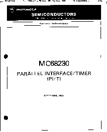 浏览型号MC68230的Datasheet PDF文件第1页
