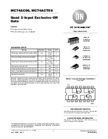 浏览型号MC74AC86DR2的Datasheet PDF文件第1页