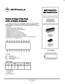 浏览型号MC74AC374的Datasheet PDF文件第1页